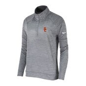 USC Trojans Women's Nike Gray SC Interlock Pacer 1/4 Zip Top